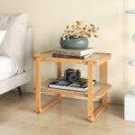 bamboo-side-table-tempered-glass-top-w-shelves-bedside-table-sofa-end-nightstand-302565762